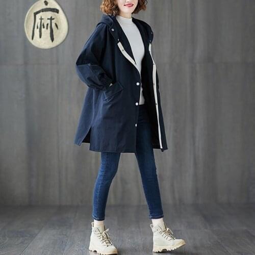 2019 New Autumn Winter Women Jackets Coats Plus Size Single Breasted Zipper Cardigan Female Loose Oversized Black Outerwear 5XL