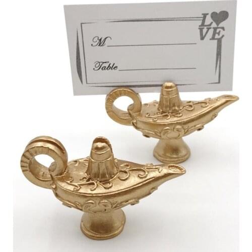 10pcs Magic Lamp Name Number Menu Table Place Card Holder Clip For Wedding Baby Shower Party Festival Reception Favor