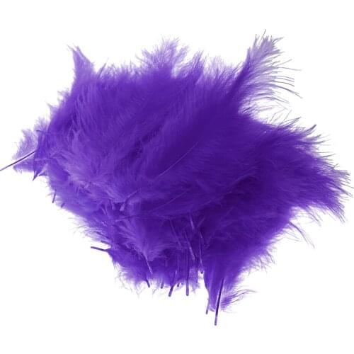 100pcs DIY Craft Feather Bobo Feather Ornaments Balloon accessory Purple