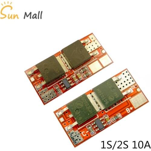 10A 1S 2S 4.2V PCB PCM BMS Charger Charging Module 18650 Li-ion Lipo 1S 10A /2S 10A BMS Lithium Battery Protection Circuit Board