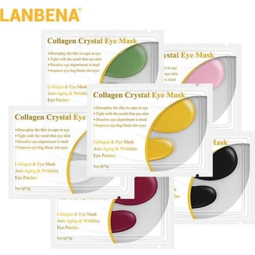 BAIMISS 20pcs=10pairs 24k Gold Anti-Aging Eye Mask Anti Aging Skin Care Collagen Eye Patches Dark Circle Remover Anti-Puffiness