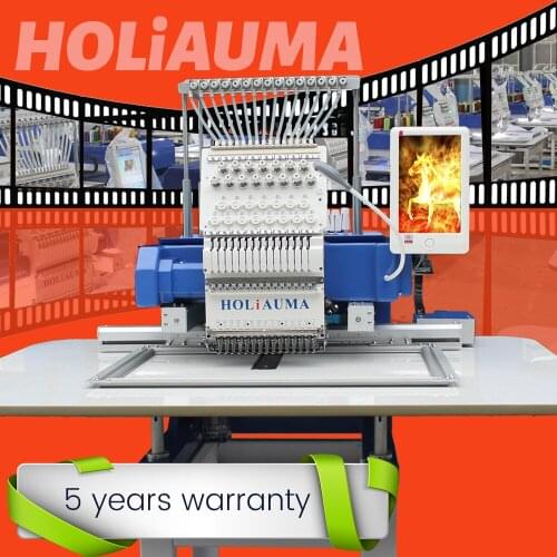 HO1501H single head embroidery machine 15 needles computerized embroidery machine for cap/t shirt/flat/shoe/jean with ce/sgs