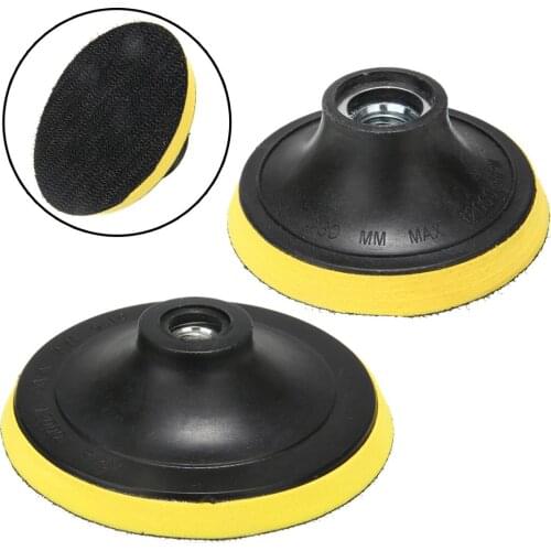 75/100/125mm M14 Adhesive Backing Pad Polishing Buffing Plate Disc Adhesive Backed Hooks For Car Polishing Pad Sander Tools