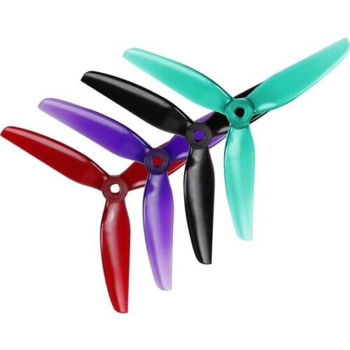 8pcs HQ Durable Prop 5.1 X4 .6 X3-PC Tri-Blade eller High Efficiency 5" for FPV Racing RC Helicopter Camera Drone
