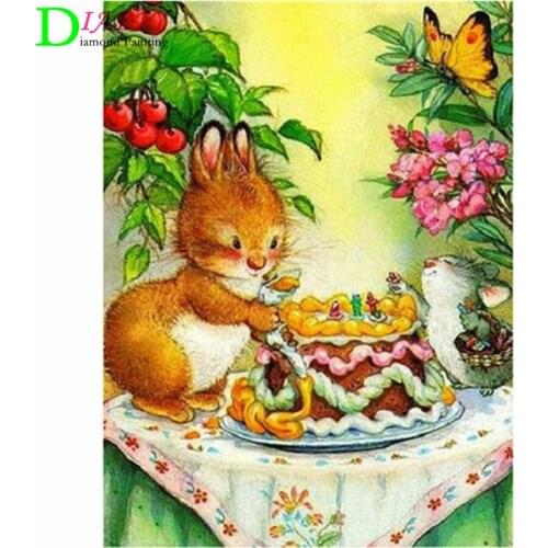 Full Square/Round Drill 5D DIY Diamond Painting "Cartoon Squirrel" 3D Rhinestone Embroidery Cross Stitch Wall 5D Home Decor