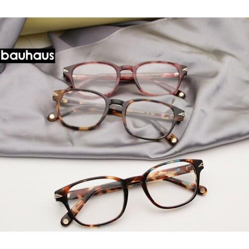 Bauhaus Retro Reading Men and women Glasses Frame Fashion Computer Eyeglasses Frame for Men Women AB1028