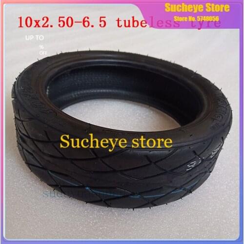 Free shipping Tubeless Tire 10x2.50-6.5 Vacuum tyres fits Electric Scooter Balanced Scooter 10 inch Vacuum Tires
