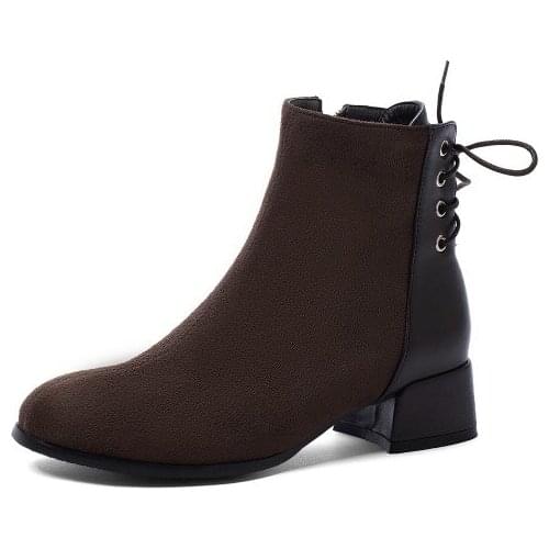 Big Size Simple short boots boots women shoes ankle boots for women ladies boots shoes woman winter