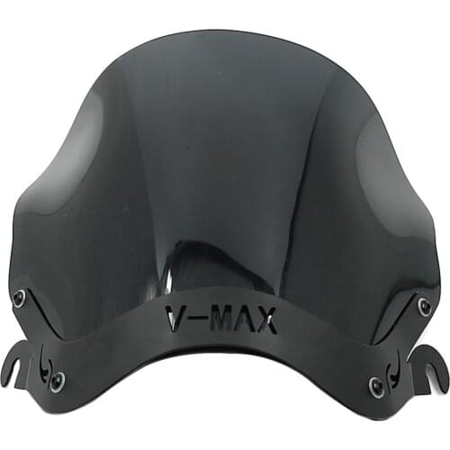 1985 - 2007 for Yamaha V-MAX1300 VMAX1200 Windscreen Windshield Deflector W/ Mount Bracket VMAX1300 V-MAX VMAX 1200 1300 Black