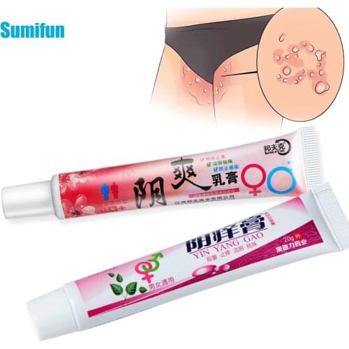 Two types of Private Part Bacteriostasis Ointment Eczema Dermatitis Psoriasis Anti-inflammatory Pruritus Antipruritic Cream