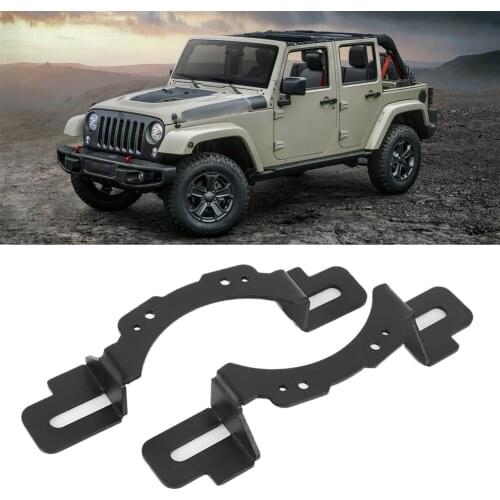 Fog Light Bracket Lamp Mount Fit for Jeep Wrangler JK 2007-2017 10th Anniversary Editions