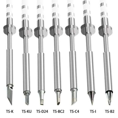 SQ-001 TS100 Soldering Iron tips Lead Free Replacement Various models of Tip Electric Soldering Iron Tip K KU I D24 BC2 C4