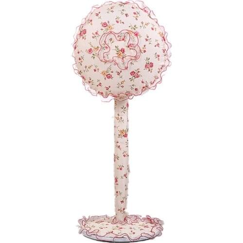 Dia45cm floor stand electric fan cover set lace floral dustproof cover for electric fan home decor