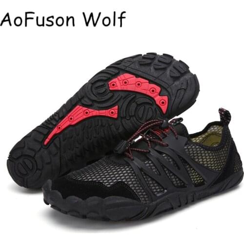 New Plus Size 35-47 Barefoot Shoes Zapatos Hiking Upstream Fishing Wading Swimming Beach Women Men Water Sneakers Lightweight