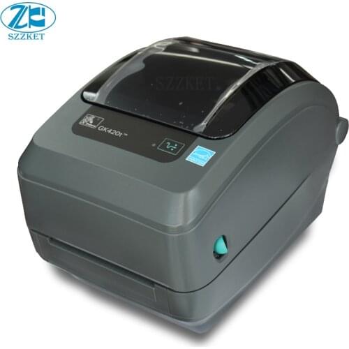 New original barcode thermal printer for zebra GX420T desktop barcode printer 203dpi label printer thermal transfer printerGX420