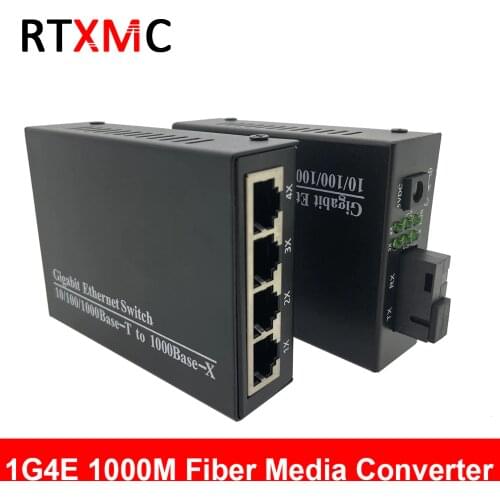 Fiber 1G2E 1.25G Fiber port & 2*10/100/1000M Gigabit Ethernet Switch 2 Port 1.25G fiber 2 RJ45 fiber optic media converter PCBA