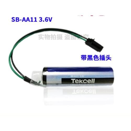 Original Korea SB-AA11 ER14505 3.6V 2400mAh AA PLC Lithium Primary Battery Backup Batteries with Black RD023-10 Plug
