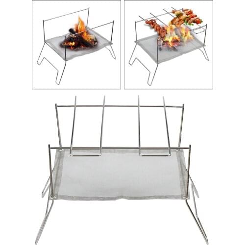 Portable Charcoal BBQ grill Round 2-3 People Outdoor Camping Hiking Party Stove