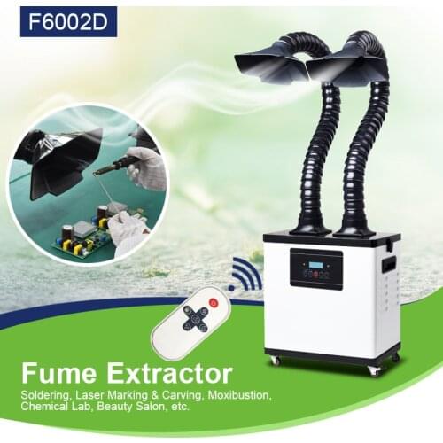 Professional Portable Electric Iron White Mobile Laser Machine Soldering Fume Extractor