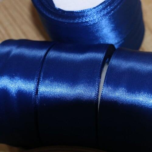 10YARD 4CM blue Silk Satin Ribbon Gifts Wrapping Wedding Party Festive Event Decoration