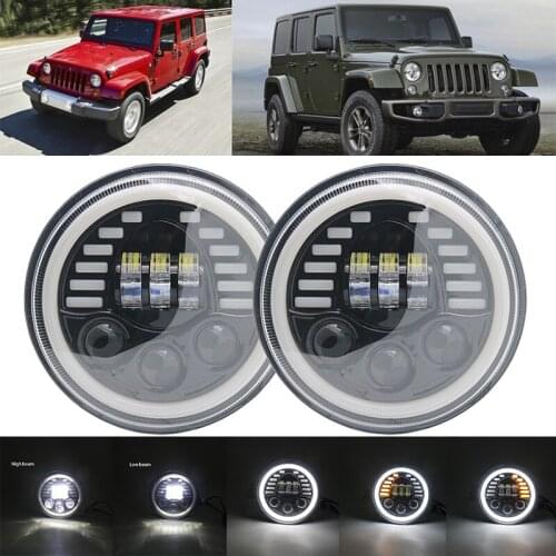 Universal 7" Led Car Motorcycle Headlight For BMW Softail Cafe Racer Motorcycle Accessor