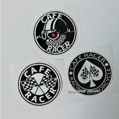 Retro Cafe Racer Sticker Motorcyle Helmet Vinyl Motocross Decals Vintage GENTLEMANS Biker For Car Motobikes