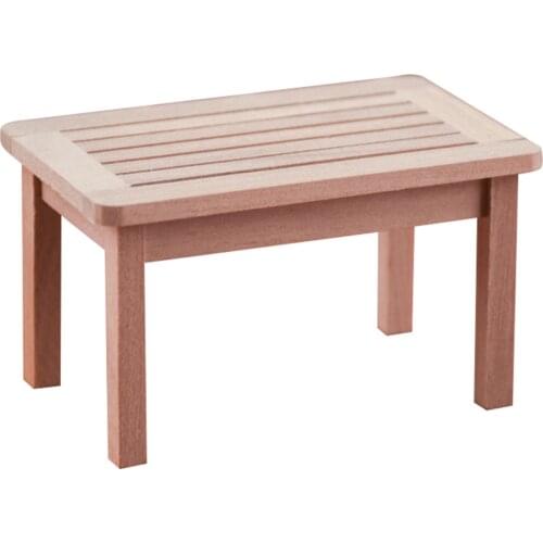 1pc 1/12 Solid Tea Table Desk Dollhouse Miniatures Furniture Decor Accessory