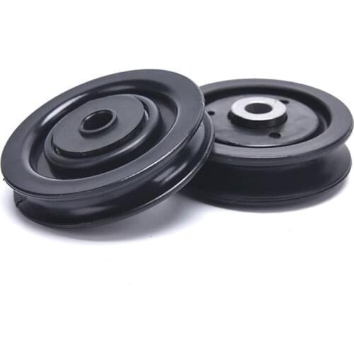 1Pc Gym Bearing Pulley Φ50-115 Wearproof Nylon Bearing Pulley Wheel Cable Universal Fitness Gum Bearing Pulley Fitness Equipment