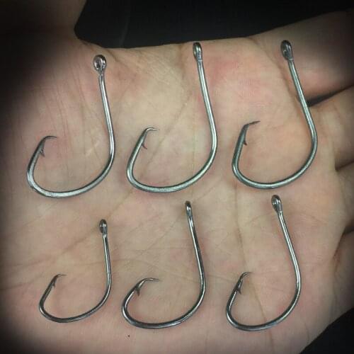 10pcs Black nickel eagle single hook Luya soft bait hook high carbon steel material road Asia accessories Crank Hook Nickel