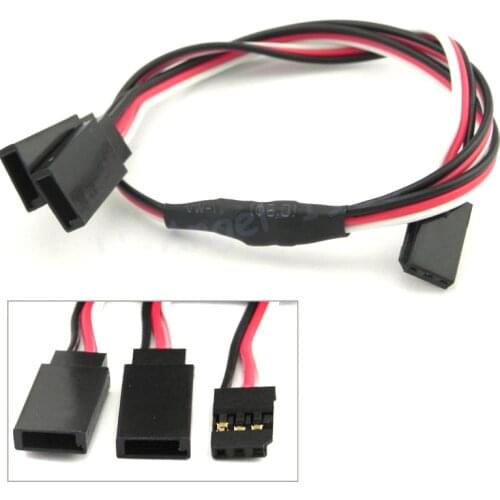 5pcs/lot 300mm 500mm RC Servo Y Extension Cord Cable Lead Wire for JR Futaba