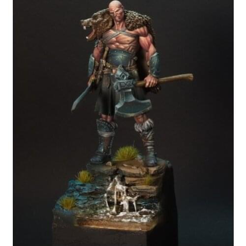 75mm Scale Fantasy Samurai Unpainted Miniatures Resin Model Kit Figure Free Shipping