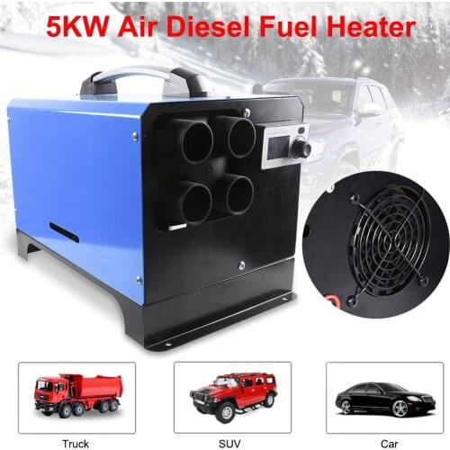 New Metal And Plastic Parking Air Fuel Heating Machine 5KW 12V/24V Four Holes Car Diesels Air Heater For Car Trucks Buses Boats