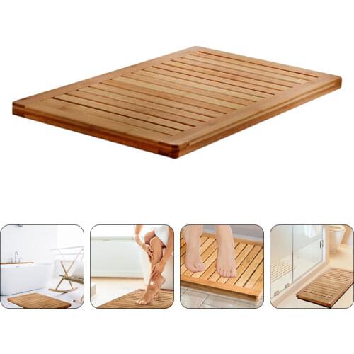 1PC Bamboo Bathroom Heighten Floor Mat Bamboo Sauna Bathroom Floor Mat