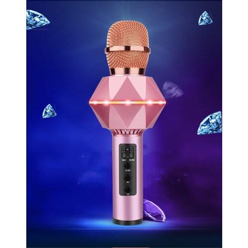 Bluetooth Wireless Microphone Karaoke Microphone Speaker Handheld Mic Stereo Singing Player For KTV Home Audio