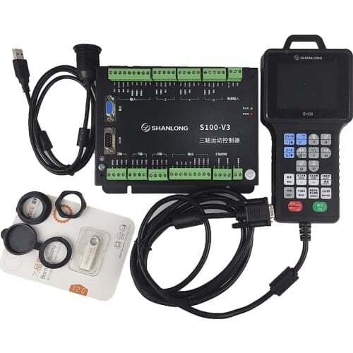 CNC controller 3 axis engraving machine offline motion control system DSP SHANLONG S200 handheld control system