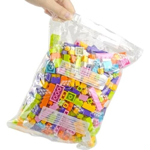 DIY Creative Bulk Building Blocks 500-1500pcs Classic Bricks multiple color City Model Parts Educational Compatible All Brands