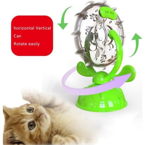 Dog Toys Cat Slow Food Funnel Windmill Turntable Cat Toy Interactive Feeder Healthy Eating and Weight Loss Dog Slow Food Bowl