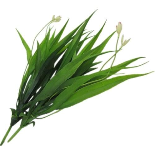 1pc Artificial Green Gladiolus Leaves Fake Green Plants Greenery Leaves for Wedding Party Decoration Christmas Home Supplies