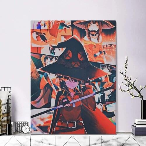 Kono Subarashii Sekaii Megumin Anime Home Decor Canvas Posters Prints Decoration Art Wall Pictures Living Room Painting No Frame