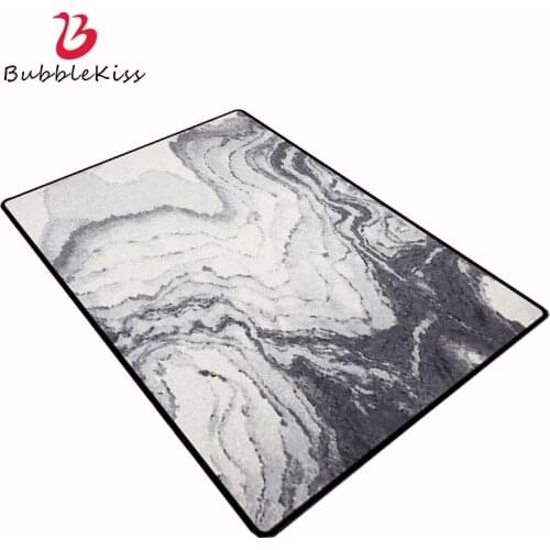 Bubble Kiss Area Rug For Living Room Nordic Abstract Art Black Ink Pattern Carpet Christmas Rug Grey Modern Home Decor Floor Mat