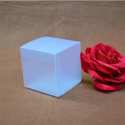 Frosted Clear Square PVC Box Transparent Plastic Carton Wedding Candy Box Party Supplies Jewelry Box Packaging Gift Box