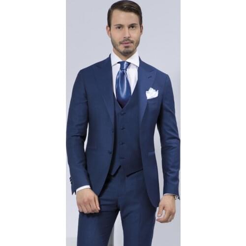 Men of high quality custom made the dress the groom, holds the suit man coat slim fit pants jacket(jacket + pants + vest, tie)