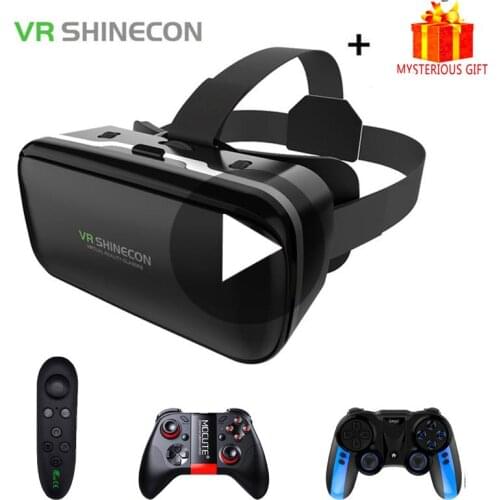 VR Shinecon 6.0 Casque virtual reality glasses 3D hand helmetpanorama suitable for iPhone Android smartphone smartphone Viarlens