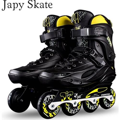 Japy Skate Original Freestyle M3 Professional Slalom Inline Skates Adult Roller Skating Shoe Sliding Free Skating Patines Adulto