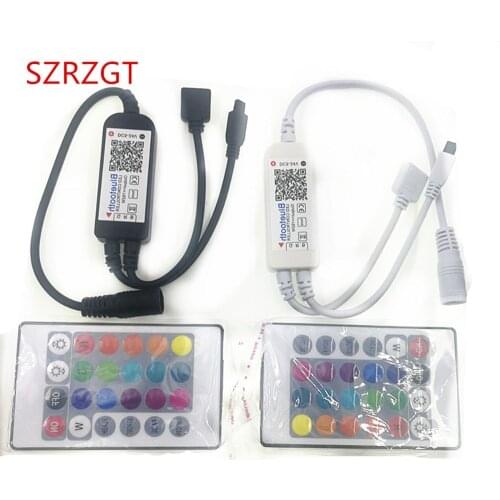 DC5V-24V Mini Bluetooth RBG LED Controller 24 Keys IR Remote IOS/Android Phone Control For 5050 SMD RBG LED Strip Light