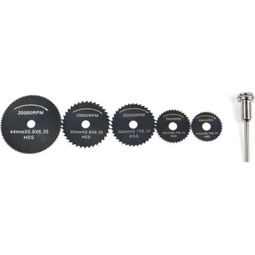 1SET High-speed Steel Black Cutting Woodworking Electric Mill Ultra-thin Small Saw Blade 22,25,32,35,44 with Arbors