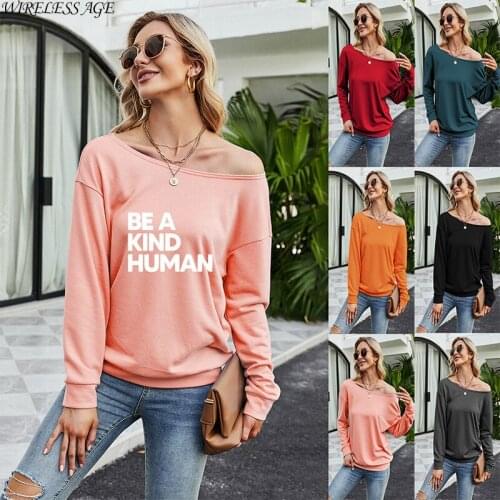 WIRELESS AGE Women's Sweatshirts With Inscriptions