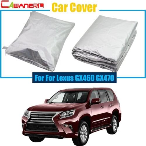 Cawanerl Full Car Cover Sun Shade Anti-UV Snow Rain Sun Resistant Protection Cover For Lexus GX Series GX460 GX470