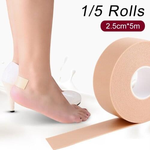 1-5Pcs Multi-functional Bandage Rubber Plaster Tape First Aid Kits Self-adhesive Elastic Wrap Anti-wear Waterproof Heel Foot Pad