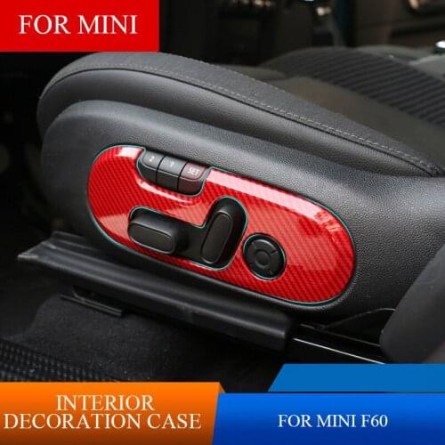 2Pcs ABS Colorful Car Seat Adjustment Control Panel Decorative Shell Cover For Mini Cooper New F60 Countryman Car Styling
